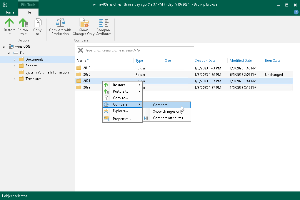 Compare Files and Folders
