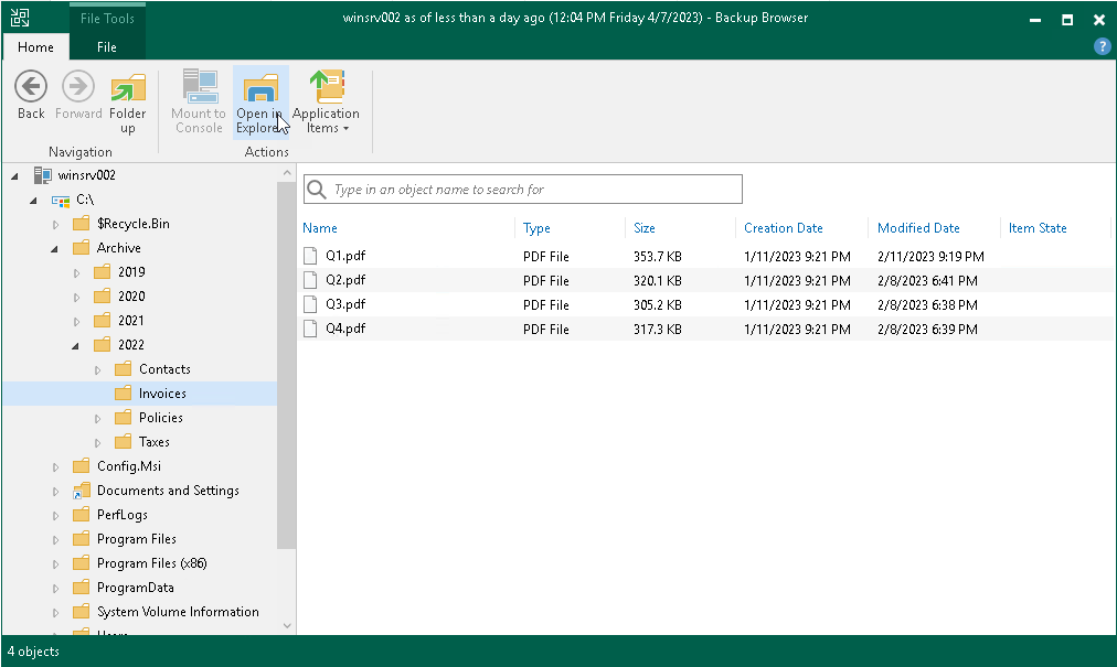 Open Microsoft Windows File Explorer