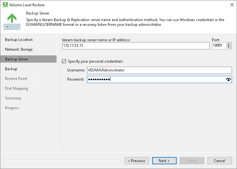 Restore Data from Copies of Veeam Agent Backups Performing Backup Copy for Veeam Agent Backups