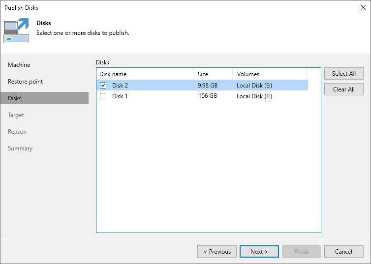 Step 4. Select Disks