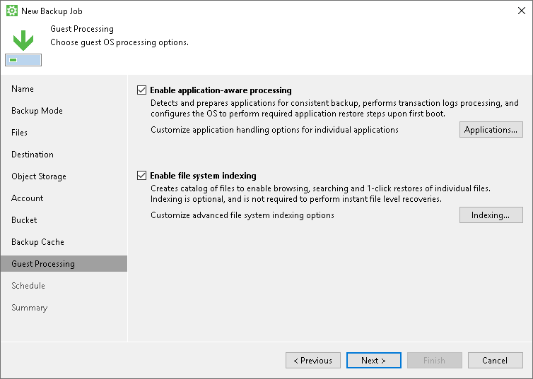 Specify Guest Processing Settings Step 10. Specify Guest Processing Settings