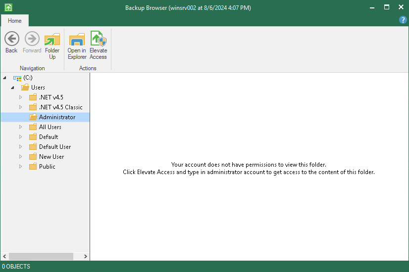 Not Enough Permissions