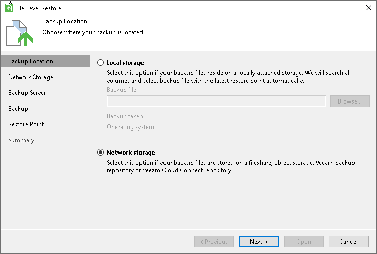 Specify Backup Location Step 2. Specify Backup File Location