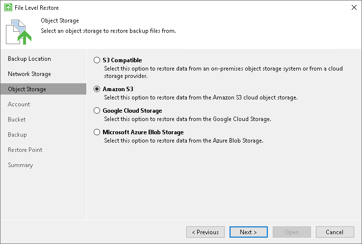 Object Storage Settings