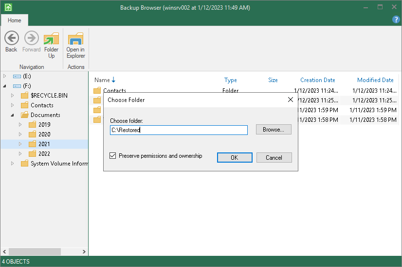 Save Files to New Location