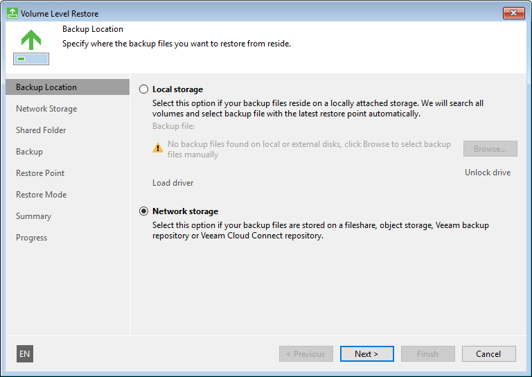 Specify Backup Location How to Perform Bare Metal Recovery
