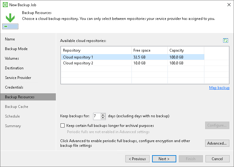Select Backup Repository How to Perform Backup to Cloud Repository