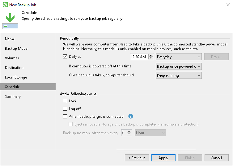Schedule Backup Job How to Protect Windows Computer