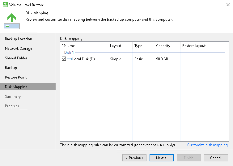 Select Volume to Restore How to Restore Computer Volume