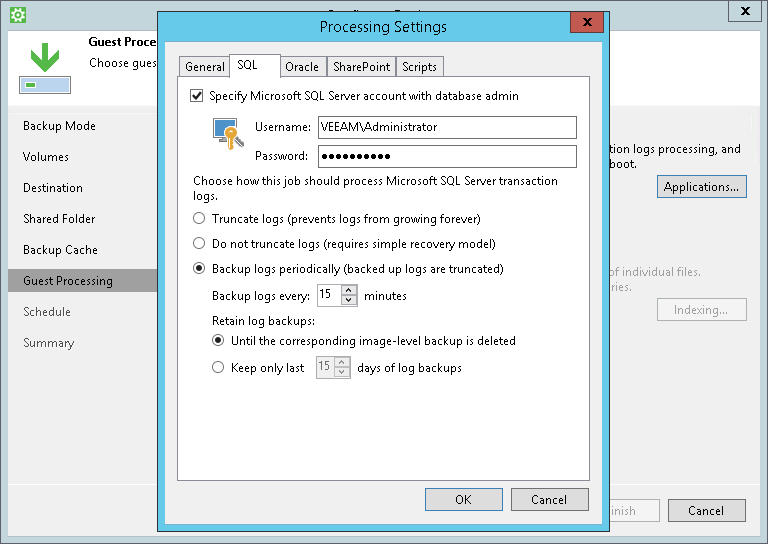 Back Up Microsoft SQL Server