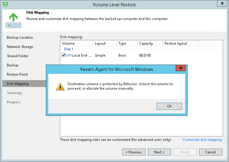 BitLocker Encrypted Volumes Support