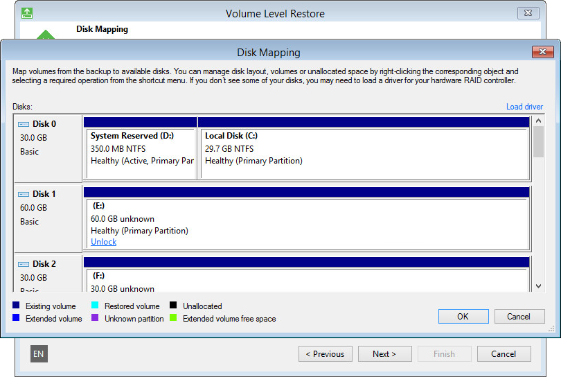 BitLocker Encrypted Volumes Support