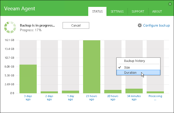 Viewing Statistics in Control Panel