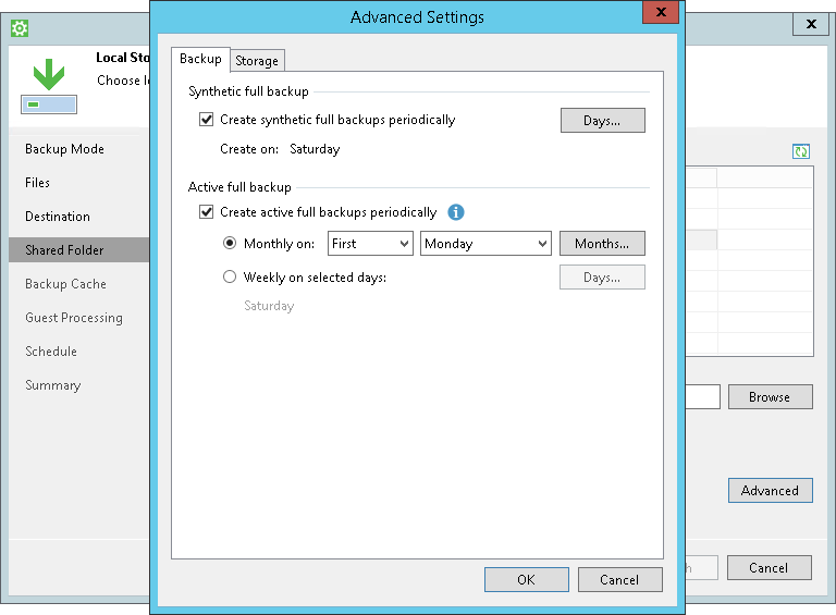 Backup Settings
