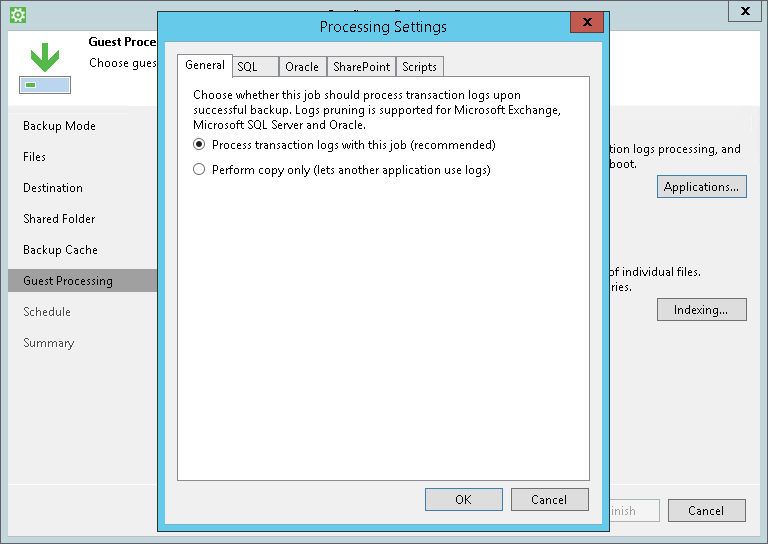 Application-Aware Processing