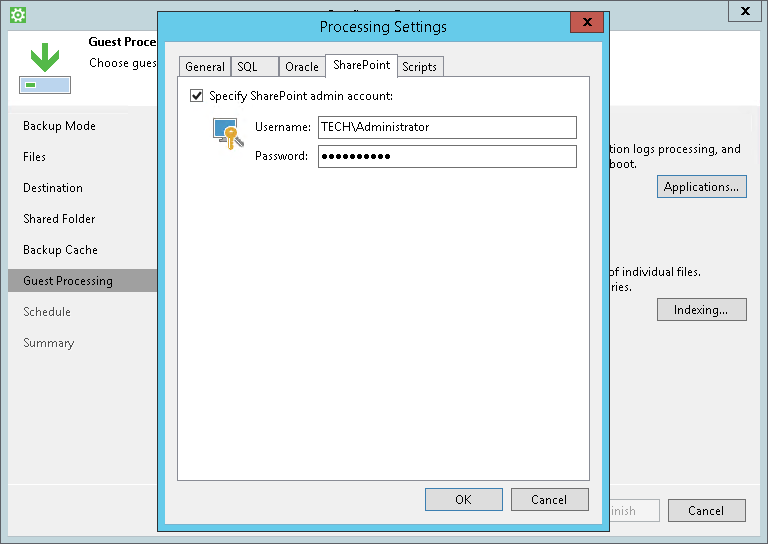 Microsoft SharePoint Account Settings