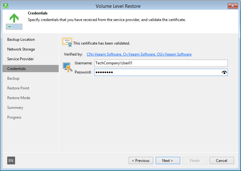 Service Provider Settings