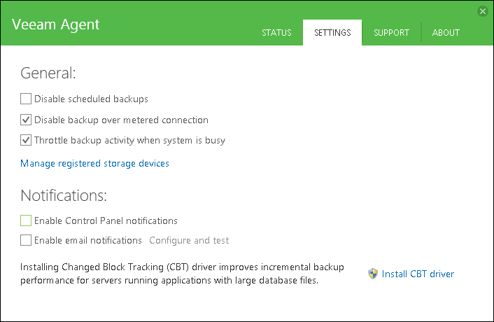 Disabling Control Panel Notifications