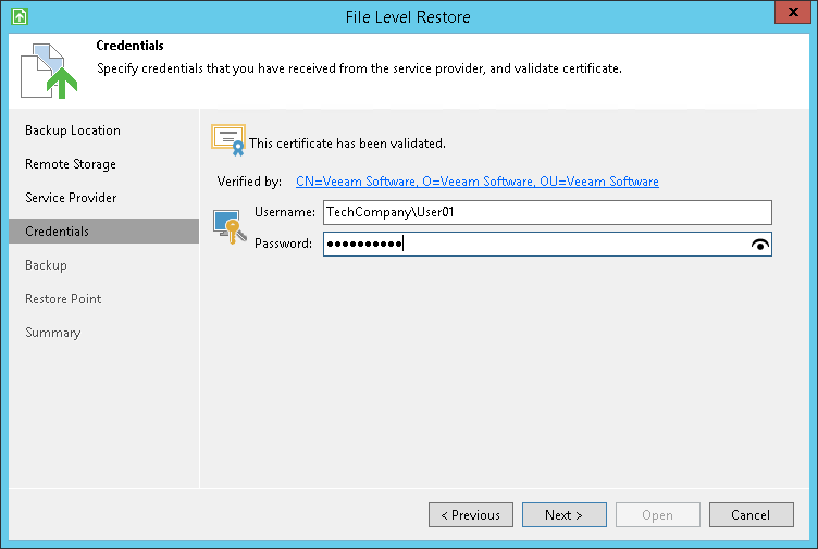 Service Provider Settings