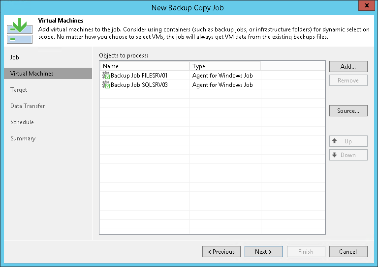 Performing Backup Copy for Veeam Agent Backups