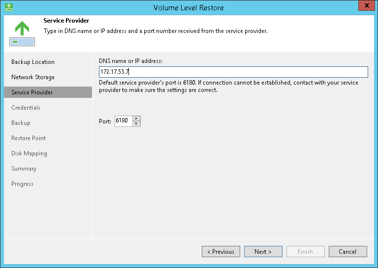 Service Provider Settings