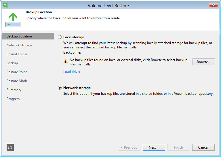 Perform Bare-Metal Recovery