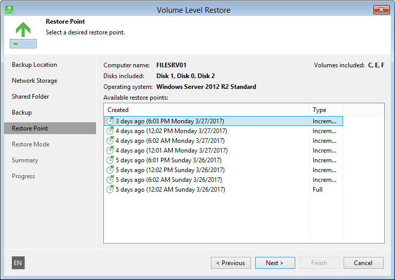 Perform Bare-Metal Recovery