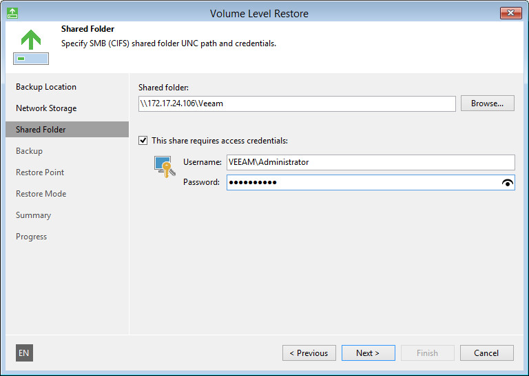 Perform Bare-Metal Recovery