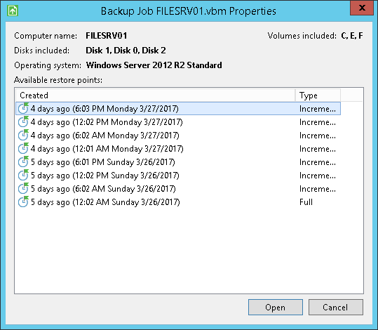 Restore Files from Backup