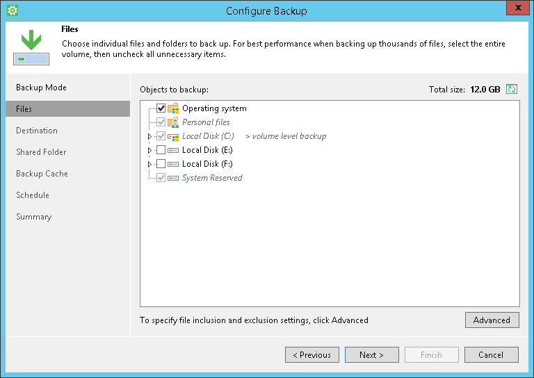 System State Data Backup