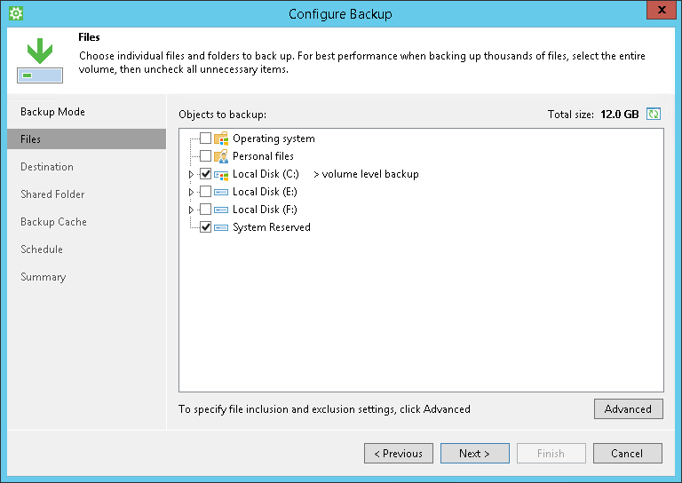 System State Data Backup