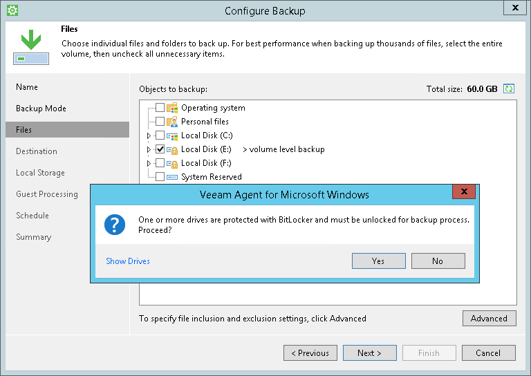 BitLocker Encrypted Volumes Support