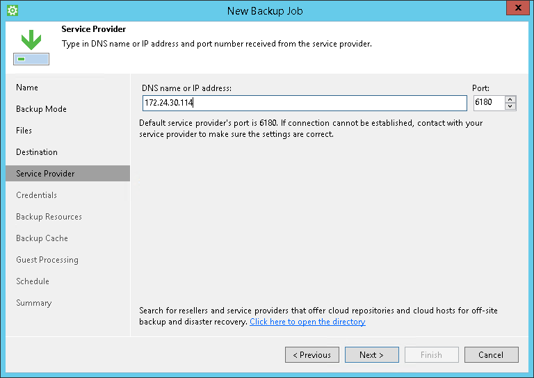 Veeam Cloud Connect Repository Settings