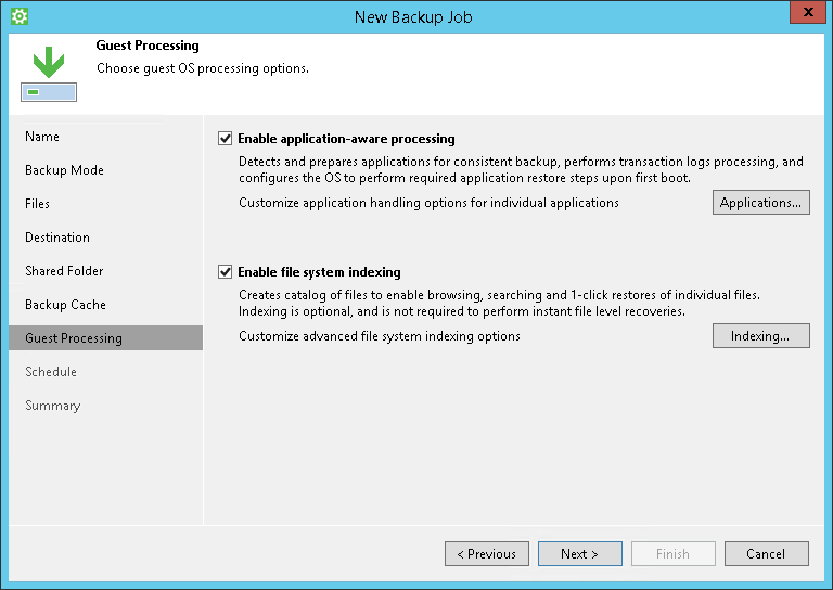 Step 9. Specify Guest Processing Settings