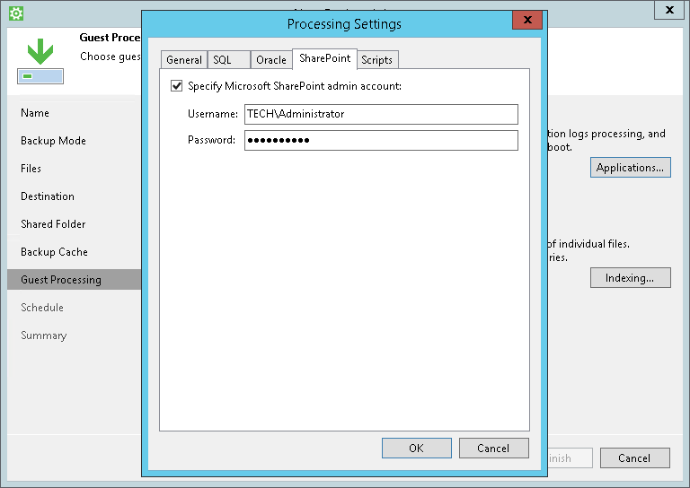 Microsoft SharePoint Account Settings