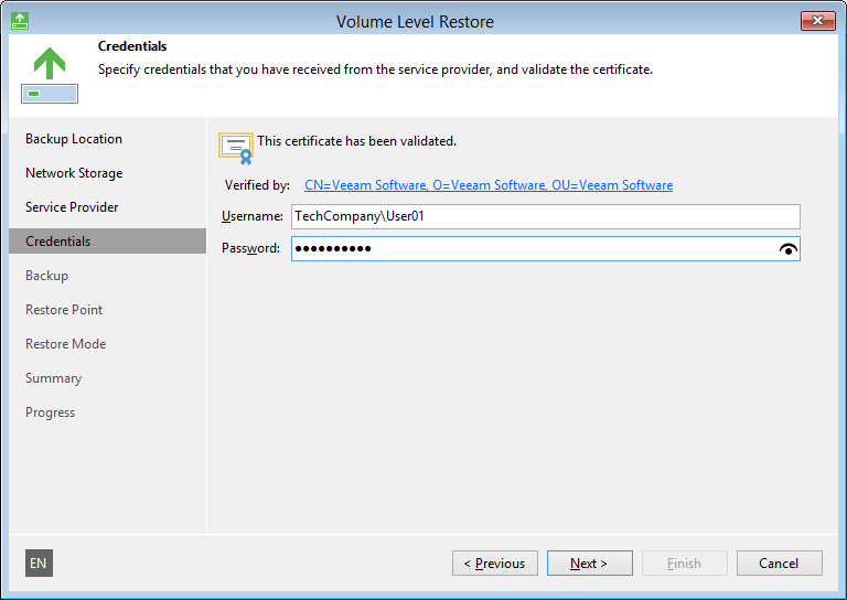 Service Provider Settings