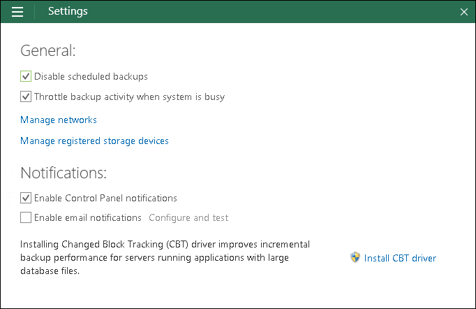 Disabling and Enabling Scheduled Backups