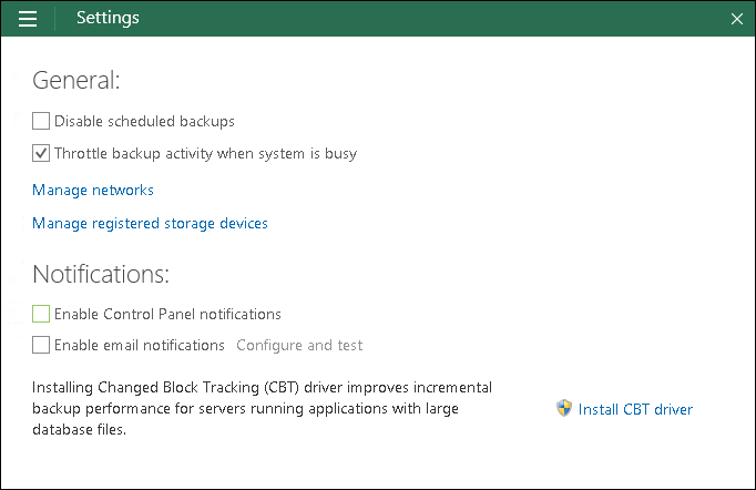 Disabling Control Panel Notifications