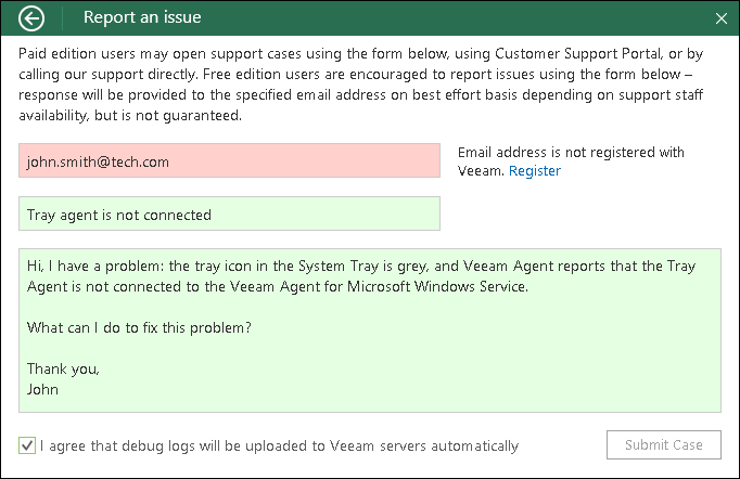 Reporting Issues