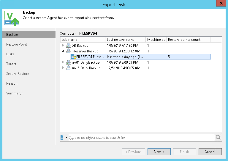 Step 2. Select Backup