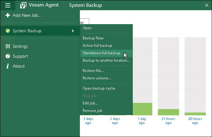 Creating Standalone Full Backups