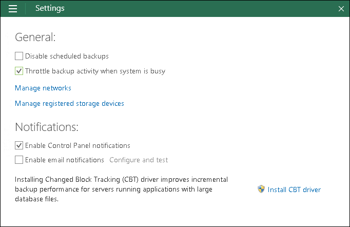 Throttling Backup Activities