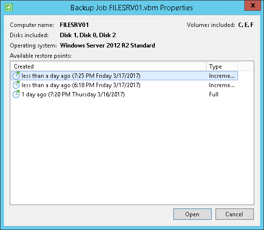 Step 1. Launch File Level Restore Wizard