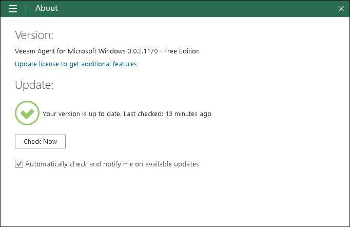 Perform Backup to Cloud Repository