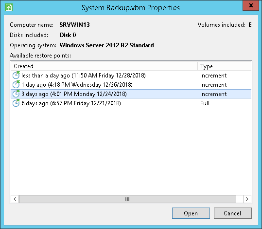 Restore Files from Backup
