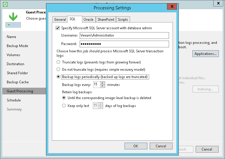 Back Up Microsoft SQL Server