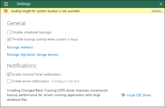Disabling Control Panel Notifications