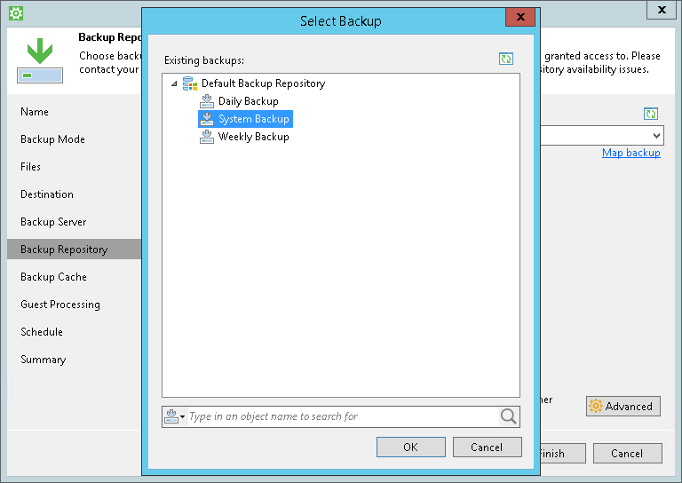 Veeam Backup Repository Settings