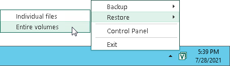 Restore Computer Volume