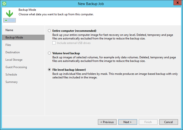 Use Filters to Define File-Level Backup Scope